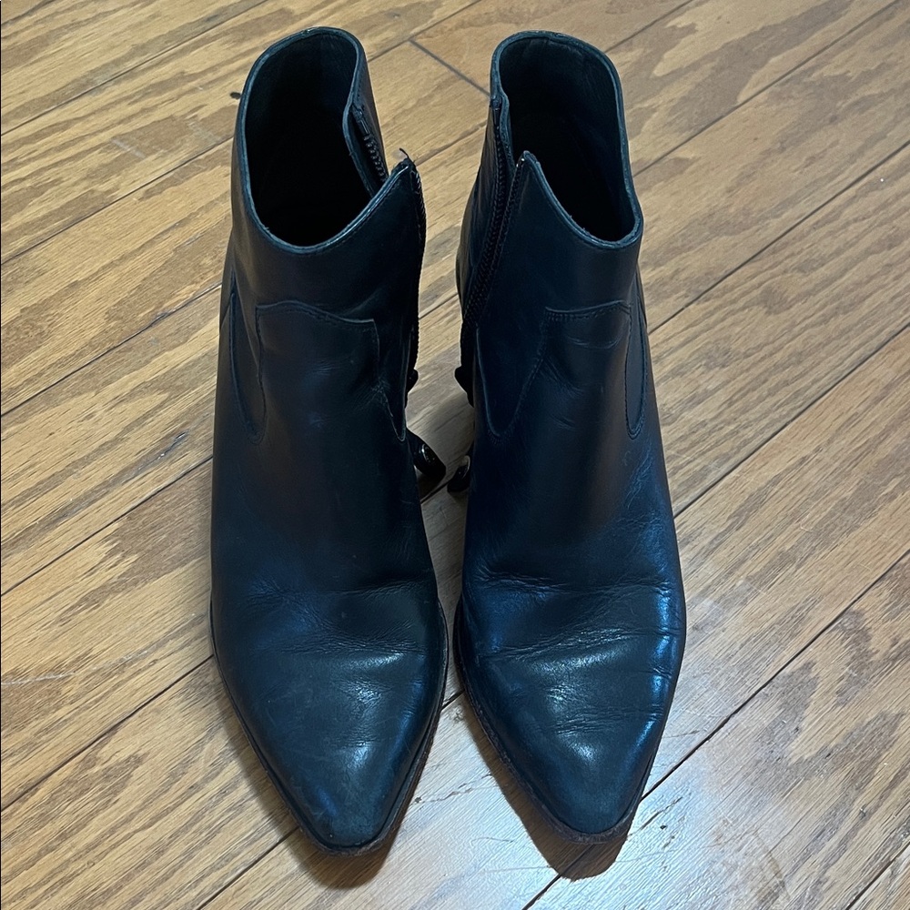 Black Leather Ankle Boots, Rag & Bone